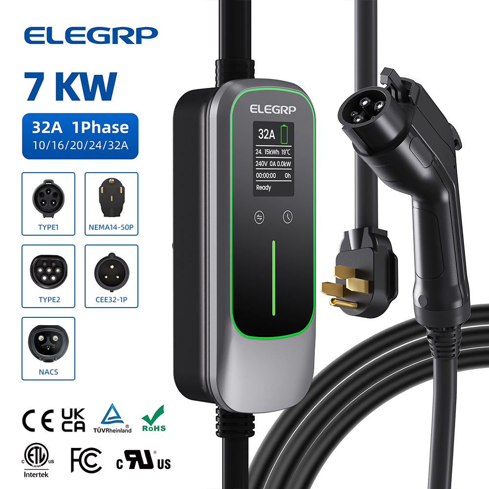 Portable Ev Charger - ELEGRP Chargeur portable pour véhicule électrique