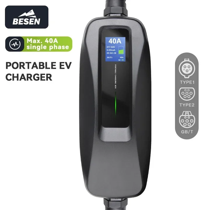Portable Ev Charger - Chargeur EV portable BESEN 8,8 kW
