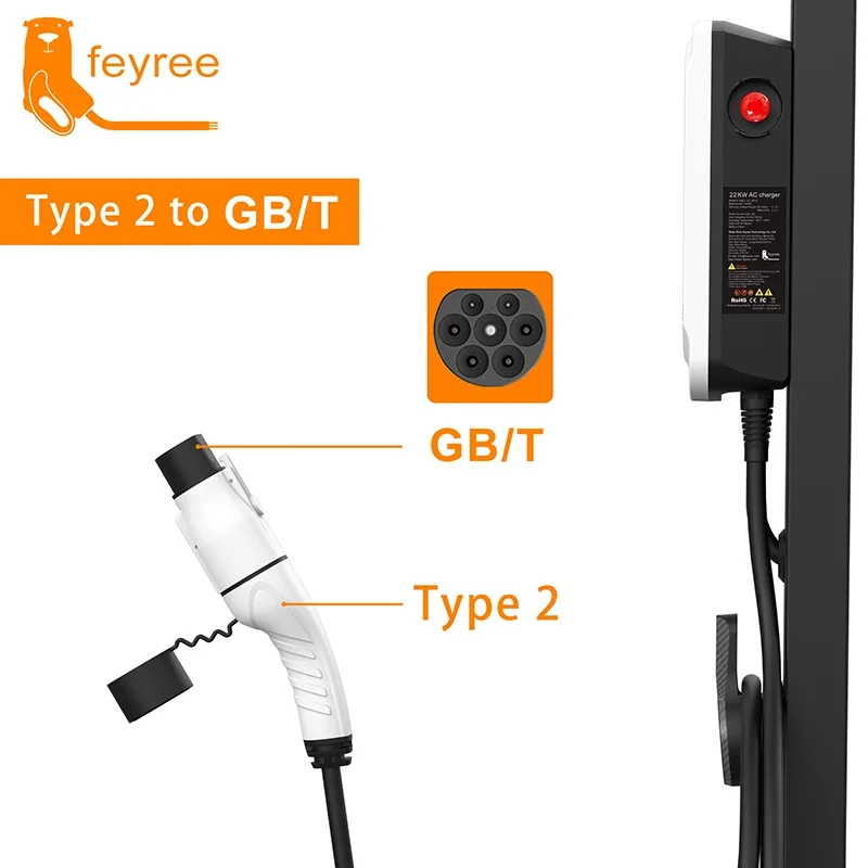 Ev Charger Adapter - Adaptateur de chargeur Fey123 EV Type