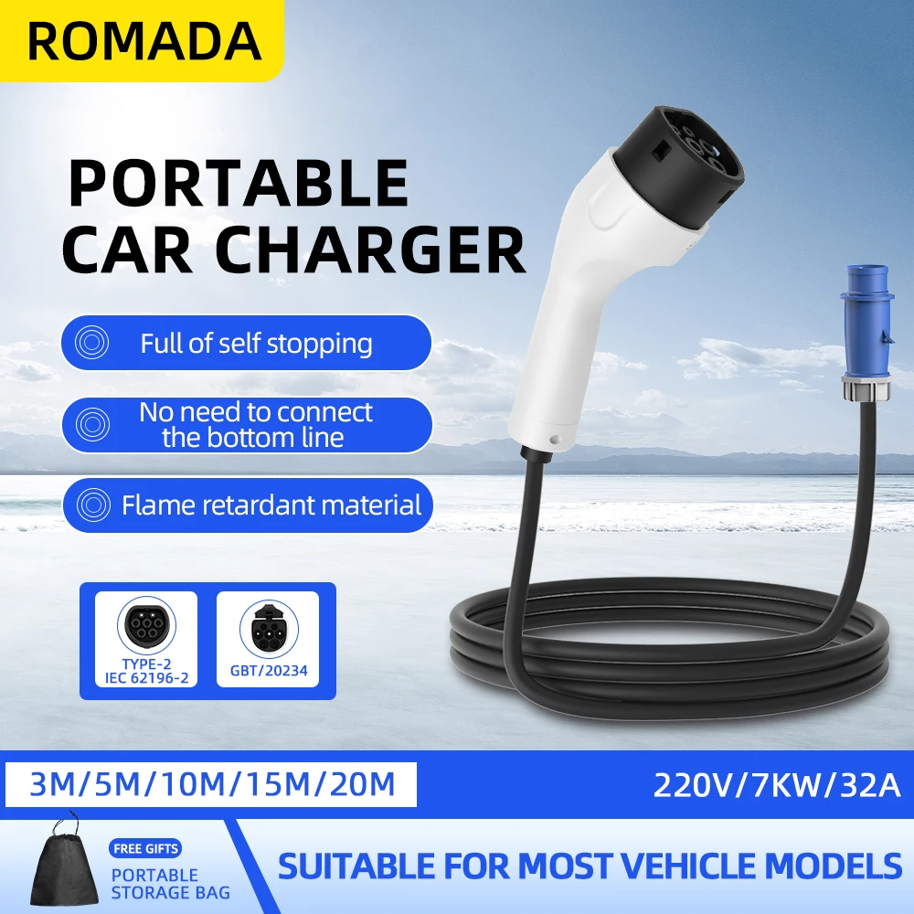 ROMADA Type2 IEC62196-2 pour v - Ev Charger Adapter avis et prix