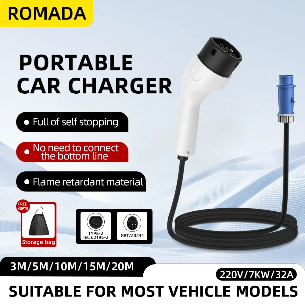 ROMADA Type2 IEC62196-2 pour v - Ev Charger Adapter avis et prix