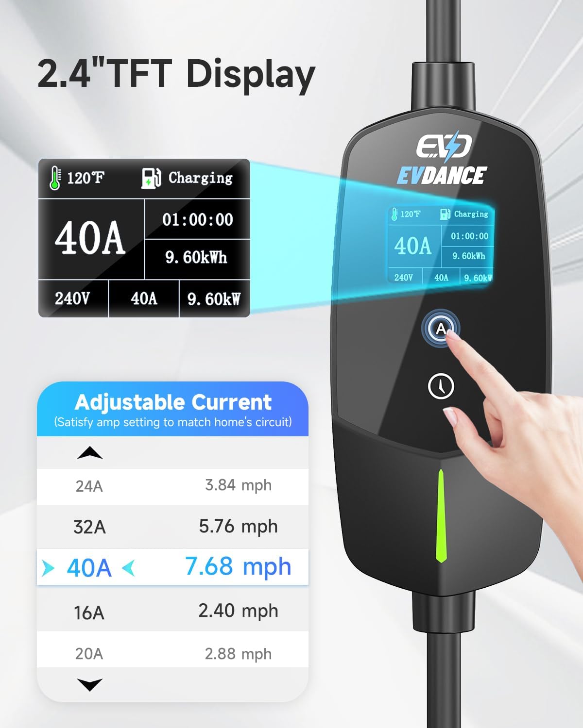 Chargeur EV portable EVDANCE p - Portable Ev Charger avis et prix